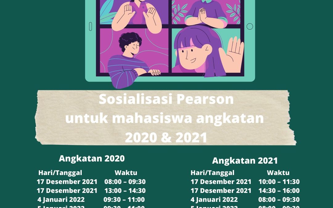 Sosialisasi Pengenalan Pearson Untuk Mahasiswa Angkatan 2020 & 2021
