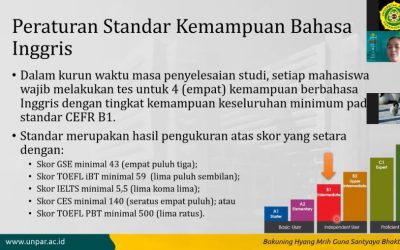 LPII UNPAR SOSIALISASIKAN PERUBAHAN STANDAR KEMAMPUAN BAHASA INGGRIS MAHASISWA