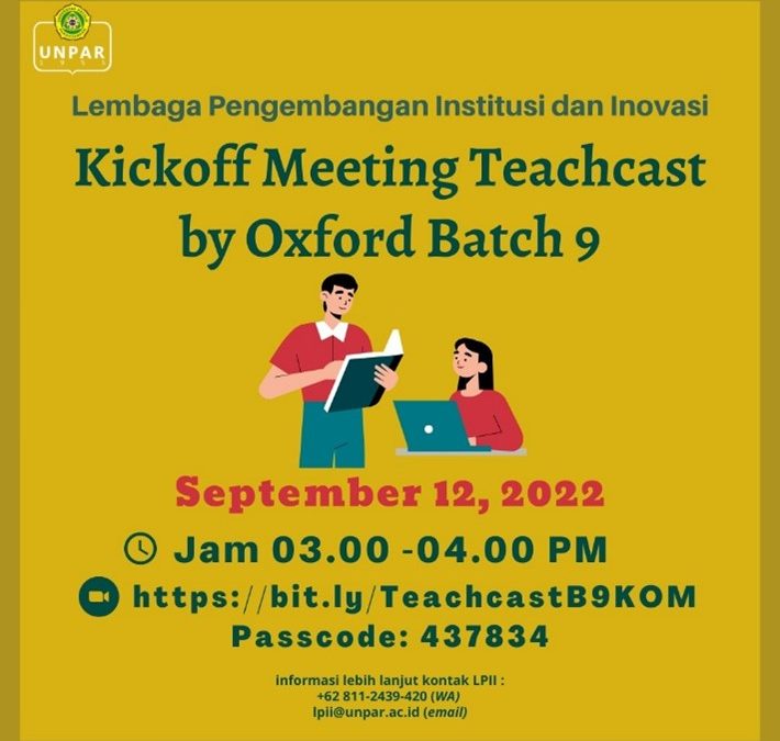 LPII, KICKOFF MEETING TEACHCAST WITH OXFORD PROGRAM FOR STUDENTS