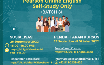 LPII Kembali Melakukan Sosialisasi Program Pearson Online English Batch 3 Untuk Meningkatkan Kemampuan Bahasa Inggris Mahasiswa UNPAR
