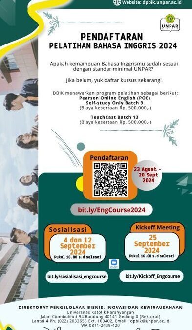 Pendaftaran Pelatihan Bahasa Inggris